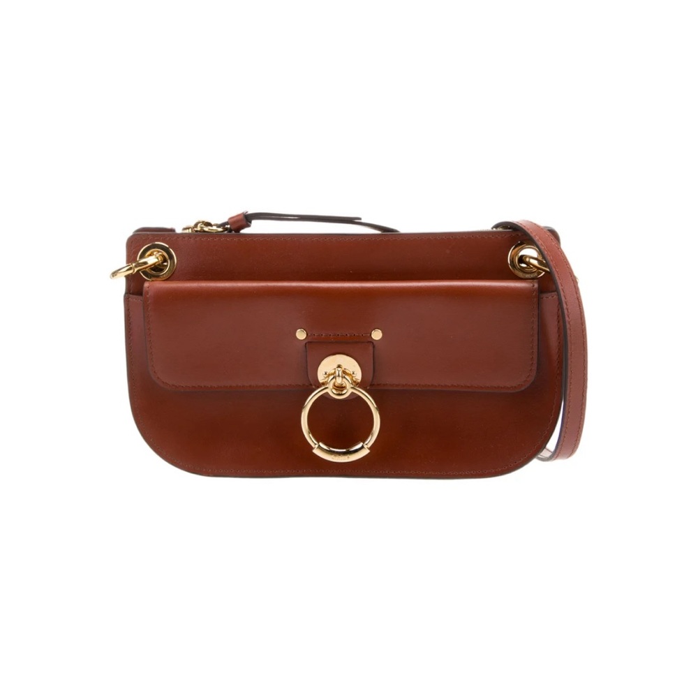 Chloe Tess Small Cross-body Pouch in Sepia Brown